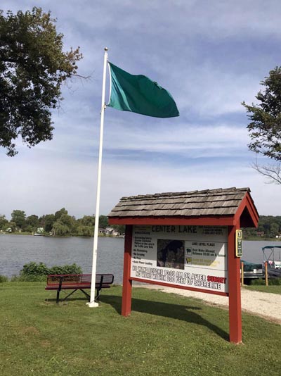 Center Lake Informational Signage